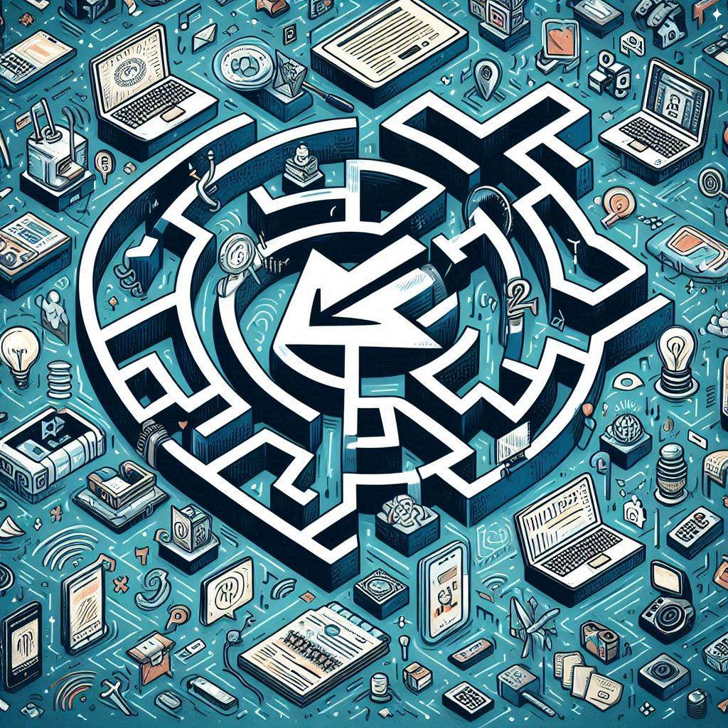 maze of electronics